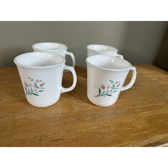 Set of Four Corning Corelle‎ Rosemarie Pattern Mug - Picture 4 of 4